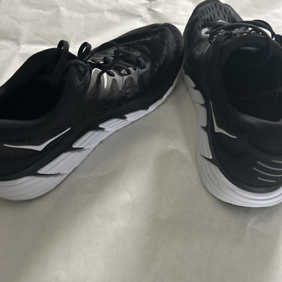 Hoka One One Gaviota 4 Mens Sz 13 Running Walking Sneakers Cushion Black White - Picture 6 of 9